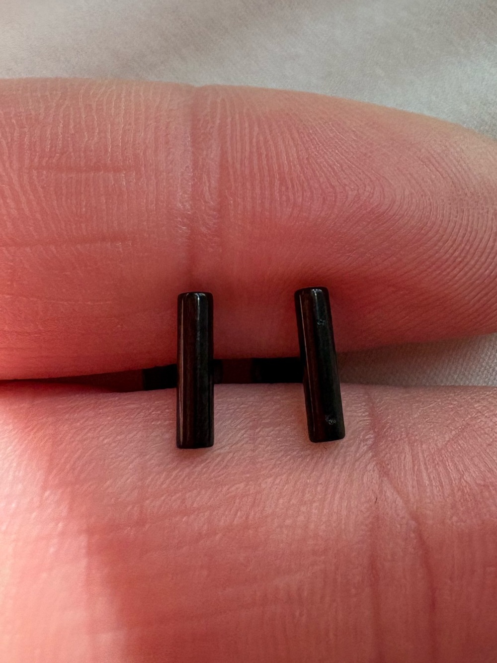Minimalist Black Stud Earrings